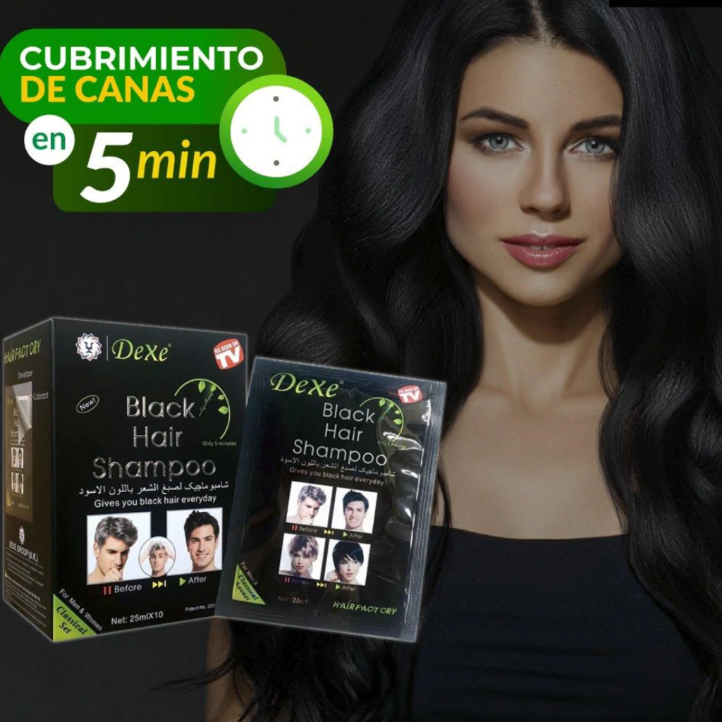 SHAMPOO ANTI CANAS - BLACK HAIR